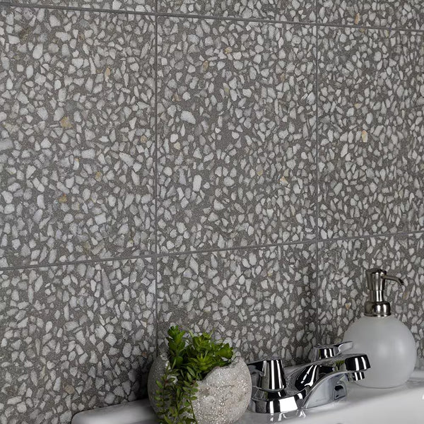 Anatolia Grafito Porcelain Tile 12 inch x 24 inch 15.5 sq. ft./case Matte Rectified Stone Look Finish