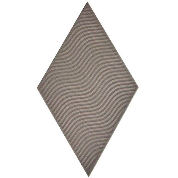 Merola Tile Rhombus Dark Grey 5-1/2-inch x 9-1/2-inch Semi-Gloss Porcelain Floor and Wall Tile (11.68 sq. ft. / case)