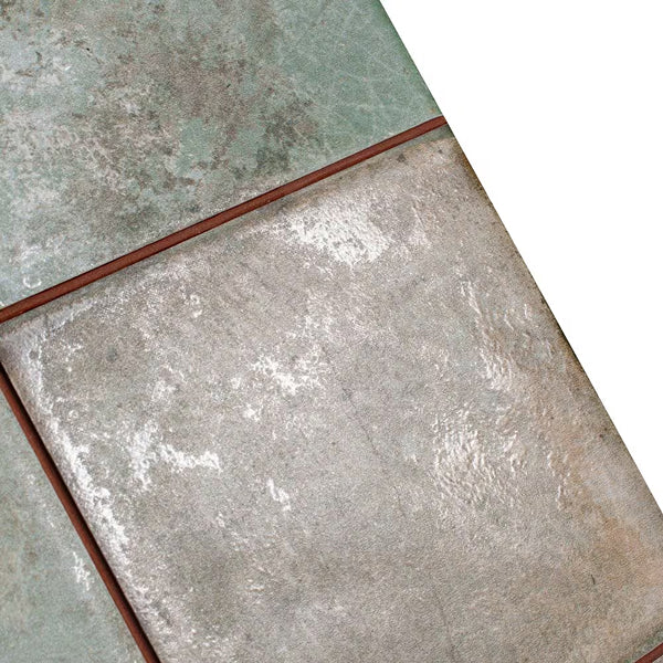 Merola Tile Kings Etna Encaustic 13.13 inch x 13.13 inch Sage Ceramic Floor and Wall Tile 12.29 sq ft/case – Vintage Pattern Matte Finish