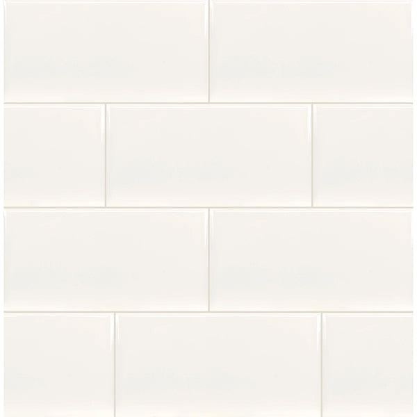 Segment 3 in. x 6 in. Glossy Ceramic Subway Wall Tile