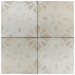 Load image into Gallery viewer, Merola Tile Kings Aurora Encaustic Ceramic Floor &amp; Wall Tile 0.39 inch Thick 17.63 inch Wide 10.95 sq. ft. per Case – Glazed Low Sheen Textured Finish