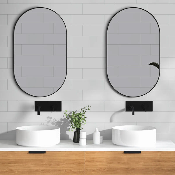Illume Cloud White 4 in. x 16 in. Glossy Ceramic Wall Tile