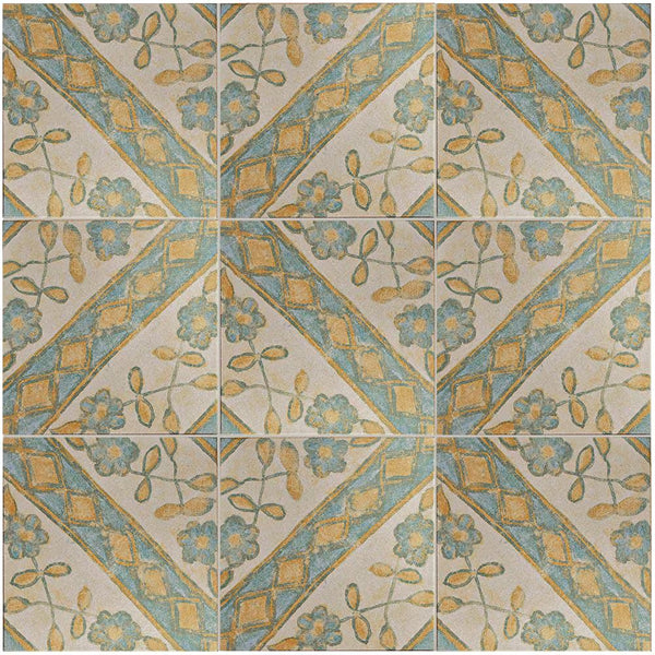 Merola Tile Klinker Retro Blanco Aubrieta 12.75 inch x 12.75 inch Ceramic Floor and Wall Tile 6.96 sq. ft./case – Satin Textured Finish