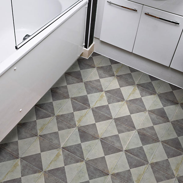 Merola Tile D’Anticatto Decor Triangoli Porcelain Floor and Wall Tile 8.75 inch x 8.75 inch x 0.38 inch – 11.25 sq. ft./Case, Matte Textured Rustic Finish