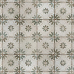 Load image into Gallery viewer, Merola Tile Kings Blume Encaustic Sage 17.63 inch x 17.63 inch Ceramic Floor and Wall Tile (10.95 sq. ft./case)