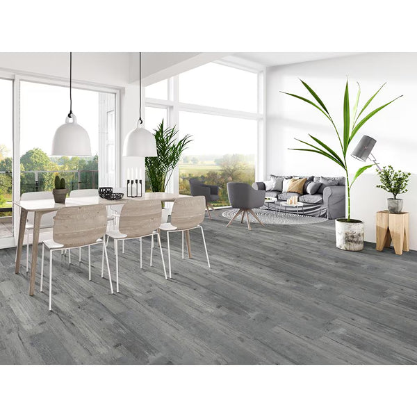 MSI Stone ULC Piedmont Harlan Gray 7 in. x 48 in. Rigid Core Luxury Vinyl Plank Flooring (23.77 sq. ft. / case)