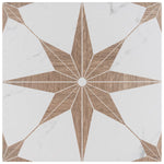 Charger l'image dans la visionneuse de galerie, Merola Tile Llama Stella Loire Noce Porcelain Tile 0.38 inch Thick x 9.75 inch Wide – 10.88 sq. ft. Coverage – Textured Mixed Finish