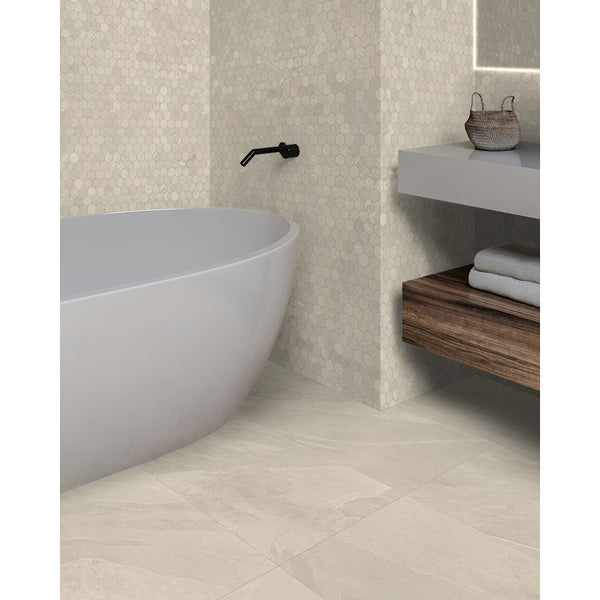 Anatolia Vermont Oasis Porcelain Tile 0.33 inch Thickness 24 inch Width 15.5 sq. ft. Coverage Matte Rectified Stone Look