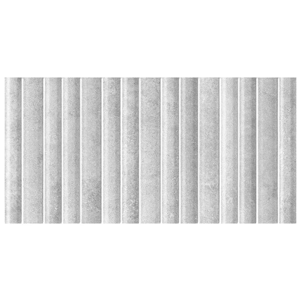Merola Tile Rubik Cendra 5.88 inch x 11.75 inch Ceramic Wall Tile 10.78 sq ft/case – Glossy Fluted Finish