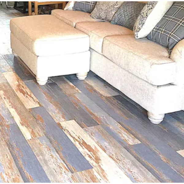 Deco Products HydroStop Old Blue Sea 20 MIL x 7.1 in. W x 48 in. L Rigid Core Click Float Vinyl Plank (23.64 sq. ft./case)