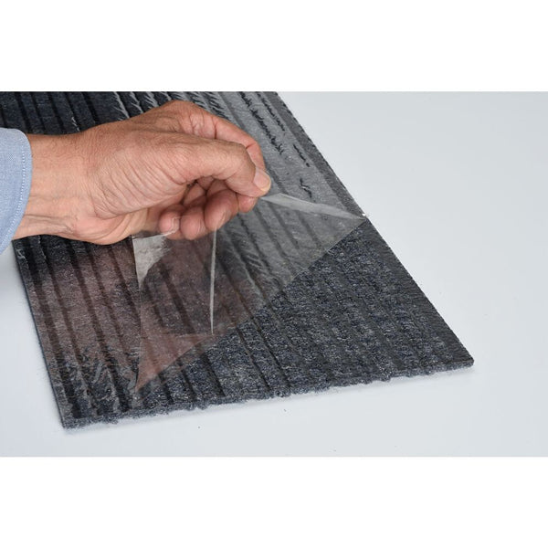 Planches de carreaux de moquette auto-adhésifs de qualité supérieure Foss Floors, bleu océan, 9 po x 36 po (16 carreaux / 36 pi²)