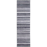 Load image into Gallery viewer, Incredible Washable Rug Kala Stripes Black/Grey 2 ft. x 7 ft. Washable Indoor Runner
