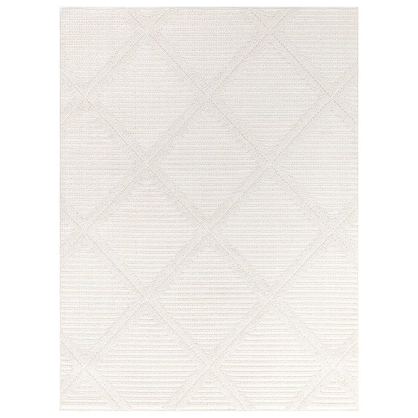 Tapis d'intérieur StyleWell Garden Maze gris 1,5 m x 2,1 m