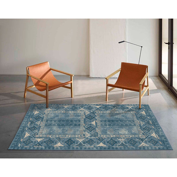 Juno Timeless Rockaway Blue 5 ft. 3 in. x 7 ft. 6 in. Indoor Area Rug