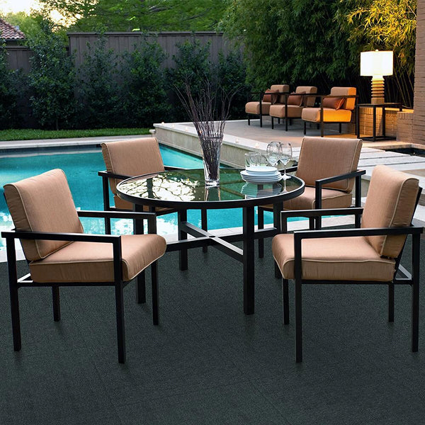 Dalles de moquette Foss Floors N66 Gris ciel 24 x 24 pouces (15 dalles/boîte)