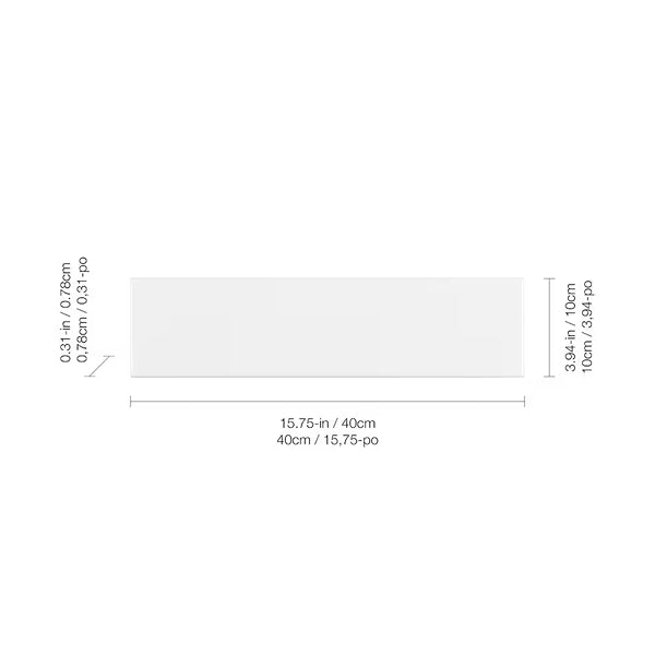 Anatolia Metro White Matte Pressed Ceramic Wall Tile 4 inch x 16 inch – 10.76 sq.ft./case Matte Classic Look