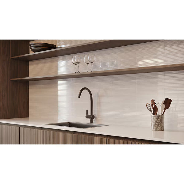 Merola Tile Laja Gris 17.75 inch x 17.75 inch Ceramic Floor and Wall Tile 24.42 sq. ft./case – Stone Look Textured High Sheen Finish