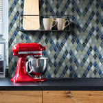 Load image into Gallery viewer, Merola Tile Milano Decor Daman Azul 7-7/8 inch x 7-7/8 inch Ceramic Wall Tile – 11.29 sq. ft. per Case, Mixed Textured Finish