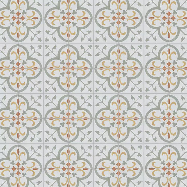 Merola Tile Revival Memory Mini Ceramic Floor and Wall Tile 4 inch Width 4 inch Length 12.72 sq ft/case Patterned Glossy Finish