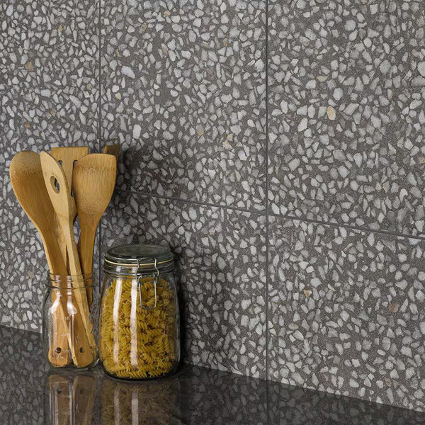 Anatolia Grafito Porcelain Tile 12 inch x 24 inch 15.5 sq. ft./case Matte Rectified Stone Look Finish