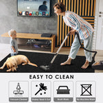 Charger l'image dans la visionneuse de galerie, Runner Rug For Hallway Or Kitchen With Rubber Backing, Black