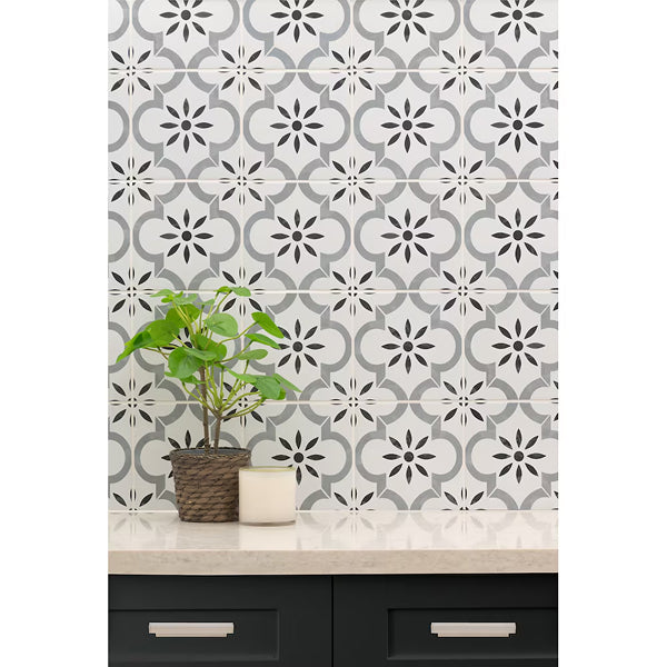 MSI Stone ULC Azila Porcelain Tile 0.35 inch Thickness 8 inch Width 5.16 sq. ft. Coverage Matte Patterned Floor and Wall Tile