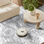 Load image into Gallery viewer, Polyester Machine Washable Oriental Light Grey Area Rug
