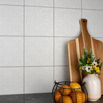 Load image into Gallery viewer, Merola Tile Triplex Valverde White 7-3/4 inch x 7-3/4 inch Ceramic Wall Tile (11.11 sq. ft./Case) – Textured Semi-Gloss Finish