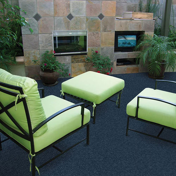 Dalles de moquette Foss Floors Hobnail N11 Heather Green 18 po x 18 po (10 dalles/boîte)