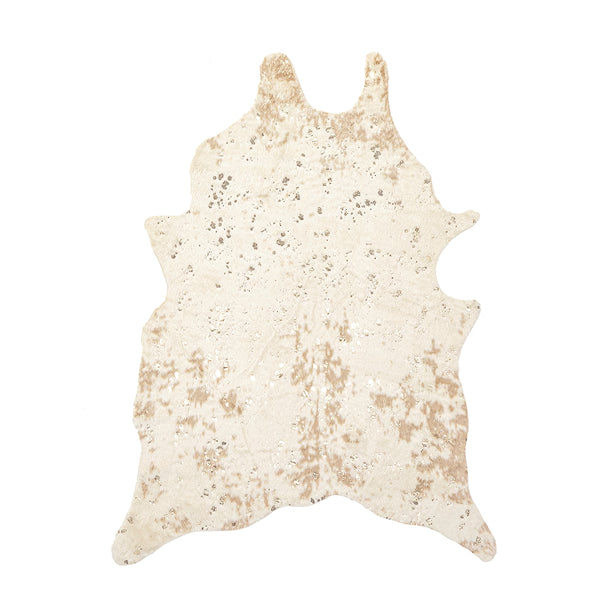 nuLOOM Iraida Faux Cowhide Off-White 4 ft. x 5 ft. Indoor Area Rug