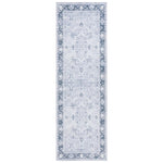Charger l&#39;image dans la visionneuse de galerie, Tapis de couloir d&#39;intérieur lavable en machine Safavieh Arizona Elsie, gris clair/gris vert, 2 pi 6 po x 8 pi
