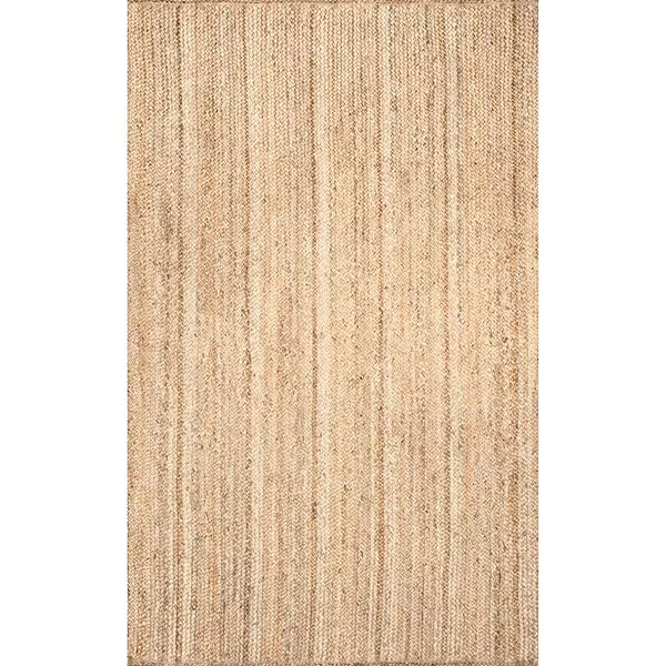 nuLOOM Hand Woven Rigo Jute Natural 4 ft. x 4 ft. Indoor Square Rug