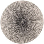 Charger l&#39;image dans la visionneuse de galerie, Tapis d&#39;intérieur rond Safavieh Evoke Martin, noir/ivoire, 1,80 m x 1,80 m
