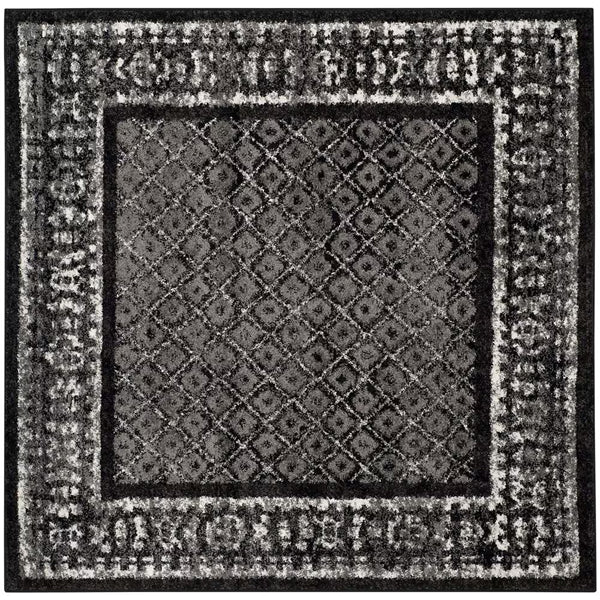 Safavieh Adirondack Luther Black / Silver 4 ft. x 4 ft. Indoor Square Area Rug