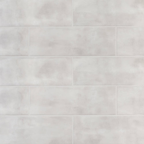 Jeffrey Court Heirloom White 4 in. x 12 in. Gloss Subway Ceramic Wall Tile (10.107 Sq. Ft./Case)