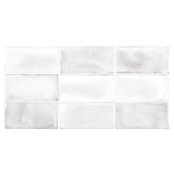 Jeffrey Court Blanco Rustico White 3 in. x 6 in. Glossy Ceramic Wall Tile (5.38 Sq.Ft./Case)