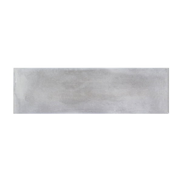 Carrelage mural en céramique brillant Jeffrey Court Heirloom Grey, 6 po x 20 po (10,313 pi²/caisse)