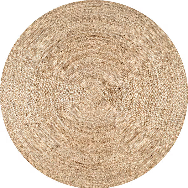 nuLOOM Hand Woven Rigo Jute Rug Natural 4 ft. Indoor Round Rug