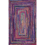 Load image into Gallery viewer, nuLOOM Hand Braided Tammara Blue 5 ft. x 8 ft. Indoor Oval Rug
