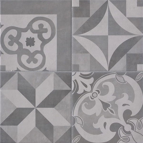 Carreaux de céramique Mono Serra Cemetina Gray 13,4 po x 13,4 po (14,95 pi²/caisse)