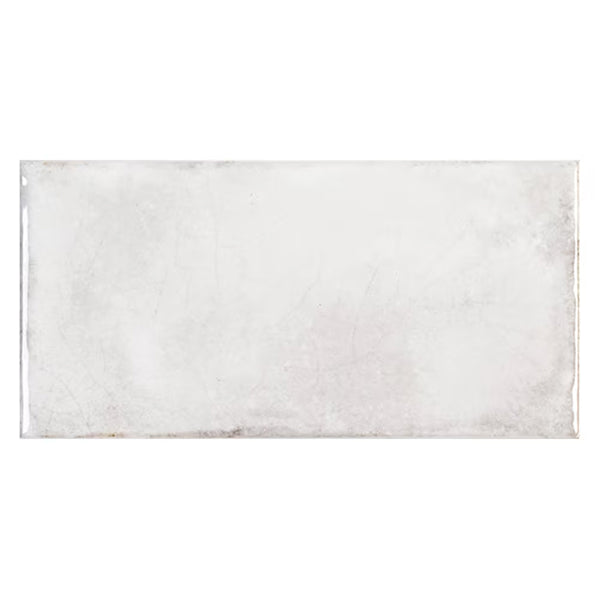 Carrelage mural en céramique brillant blanc Heirloom de Jeffrey Court, 25,4 cm x 50,8 cm (10,634 pi²/caisse)