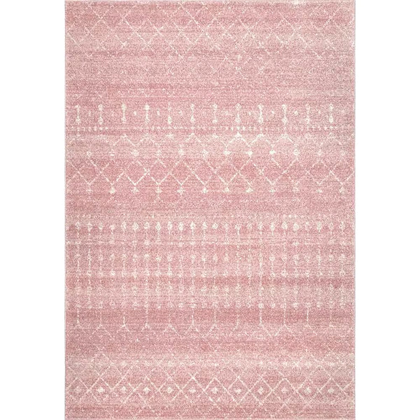 nuLOOM Moroccan Blythe Pink 4 ft. x 4 ft. Indoor Square Rug