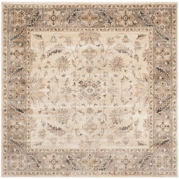 Safavieh Vintage Laird Stone / Mouse 6 ft. x 6 ft. Square Indoor Area Rug