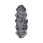 Charger l&#39;image dans la visionneuse de galerie, Tapis d&#39;intérieur en fausse peau de vache, mélange gris, 1,5 m x 1,8 m, Linon Home Décor Products
