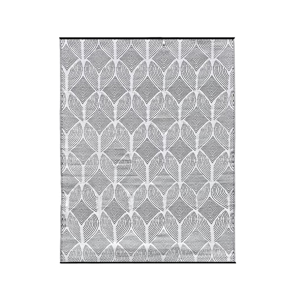 Tapis d'extérieur StyleWell gris Geo 6 pi x 9 pi