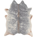 Charger l&#39;image dans la visionneuse de galerie, Tapis d&#39;intérieur en fausse peau de vache, mélange gris, 1,5 m x 1,8 m, Linon Home Décor Products
