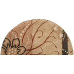Charger l&#39;image dans la visionneuse de galerie, Tapis d&#39;intérieur semi-circulaire transitionnel Amador beige tan de 60 cm x 120 cm d&#39;Artistic Weavers
