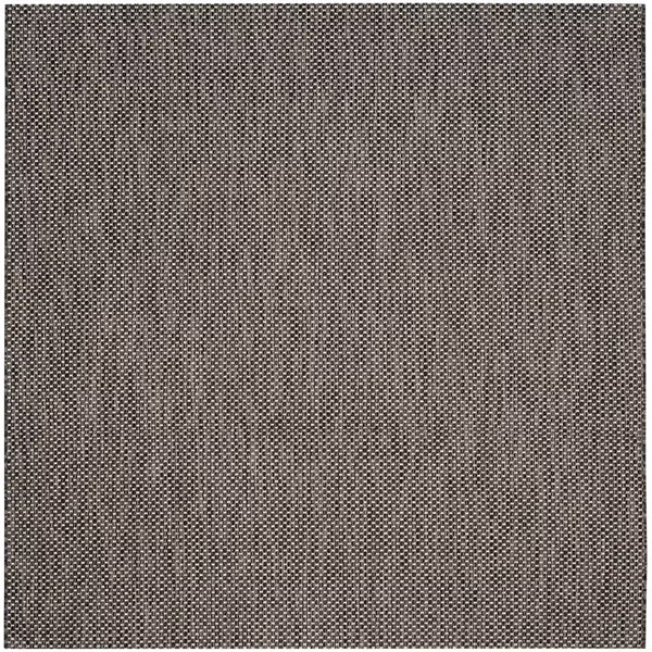Safavieh Courtyard Neal Black / Beige 4 ft. x 4 ft. Indoor/Outdoor Square Area Rug