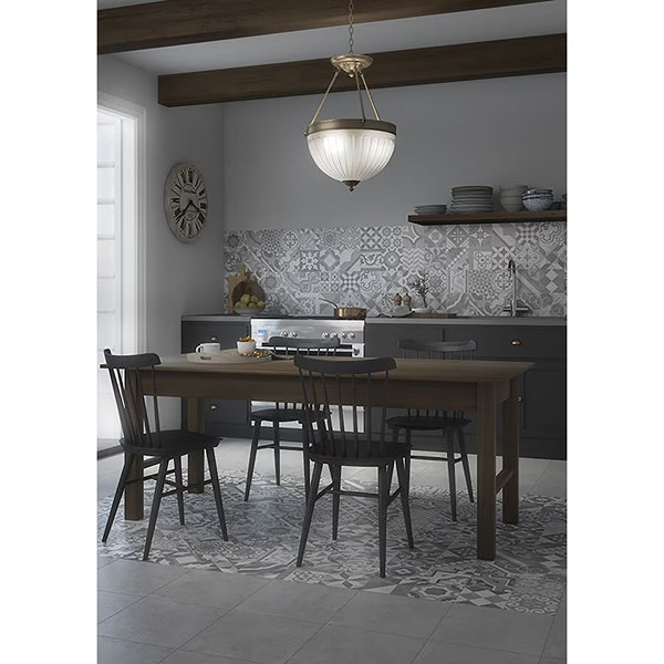 Carreaux de céramique Mono Serra Cemetina Gray 13,4 po x 13,4 po (14,95 pi²/caisse)