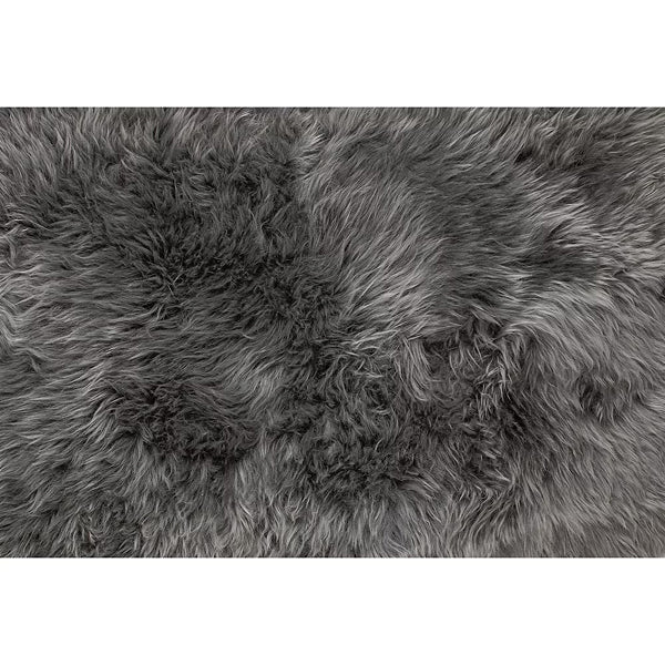 Tapis d'intérieur en fausse peau de vache, mélange gris, 1,5 m x 1,8 m, Linon Home Décor Products